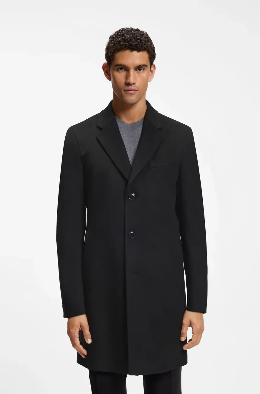 Пальто Hugo Boss slim fit з кашеміру
