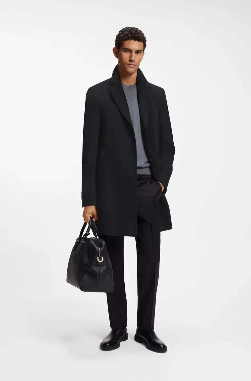 Пальто Hugo Boss slim fit з кашеміру — фото 3