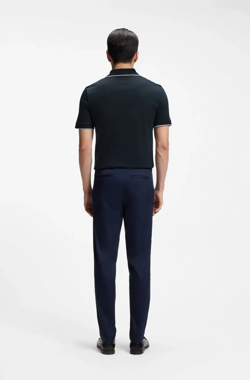 Поло Hugo Boss slim fit з бавовни — фото 4