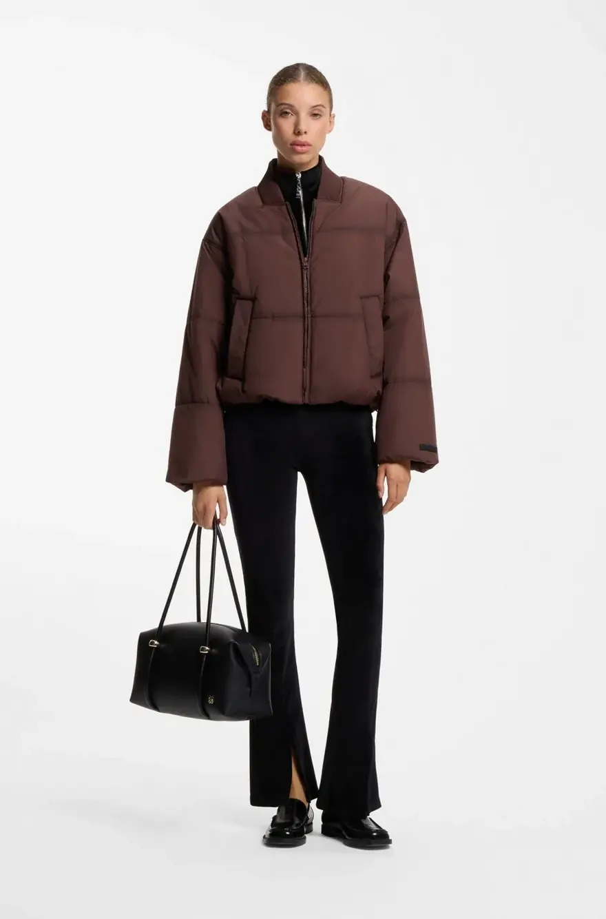 Пуховик Hugo Boss oversize зі стьобаного полотна — фото 3